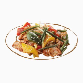 Куриная грудка с овощами в Чайхане Fusion