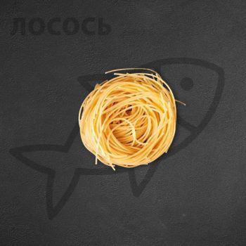 Паста с лососем (спагетти) в Чайхане Fusion