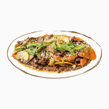 Салат азиатский с говяжьей вырезкой в Чайхане Fusion